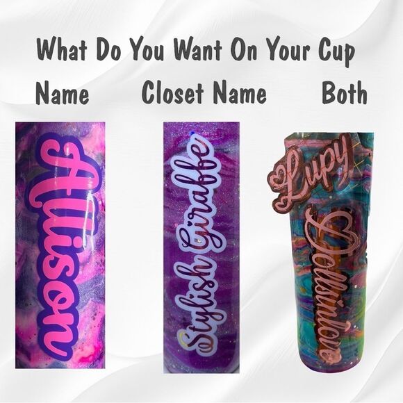 We Design Together Custom Epoxy Tumbler With Name or Saying 30 Oz​ - Picture 3 of 16